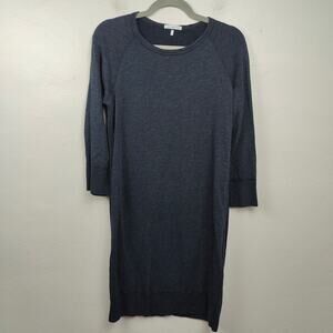 James‎ Perse Raglan Sweatshirt Dress Womens 3 Large Black Supima Cotton Blend